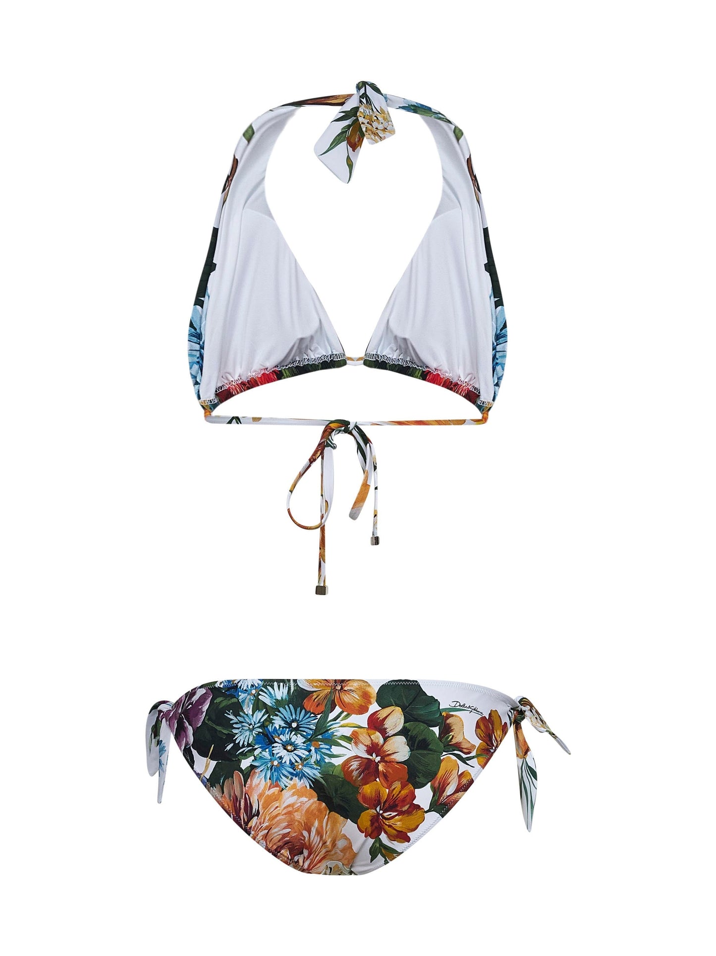 Dolce & Gabbana Women Flower Print Triangle Bikini