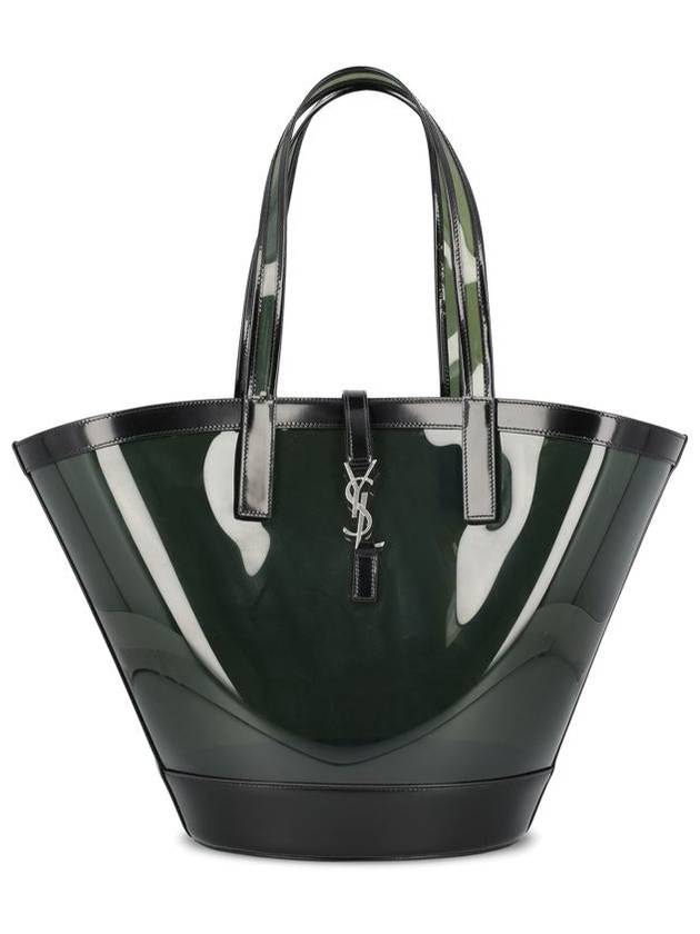Saint Laurent Medium Panier Tote Bag Green