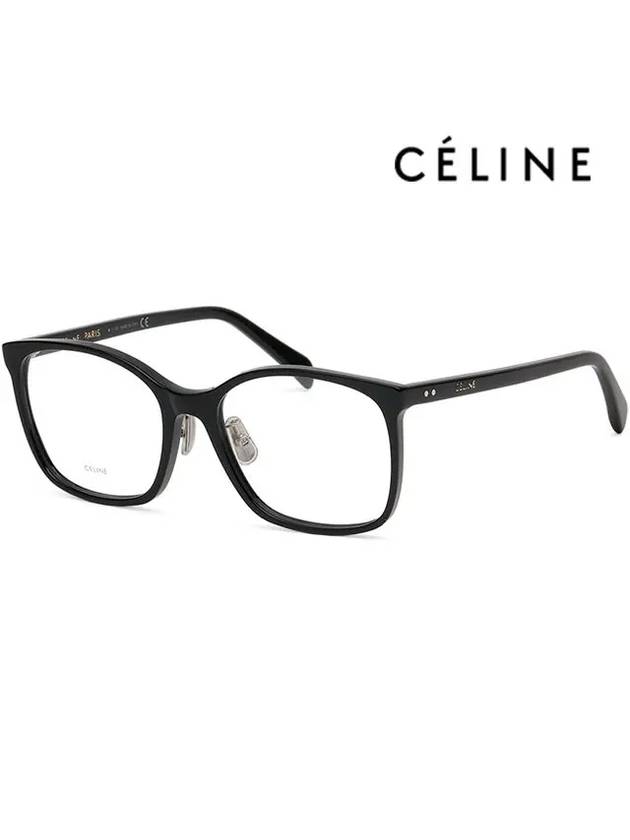 CELINE Eyewear Logo Square Eyeglasses Black