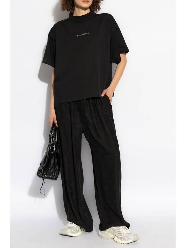 Balenciaga Balenciaga T-shirt With Logo, Women's, Black