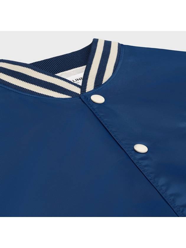 CELINE Loose Teddy Nylon Jacket Navy