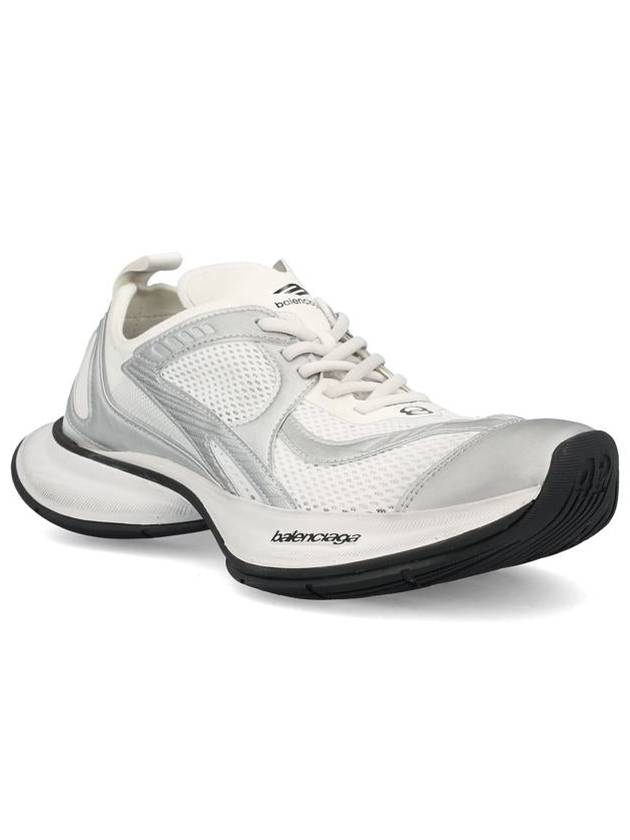 Balenciaga Circuit Low Top Sneakers White Silver