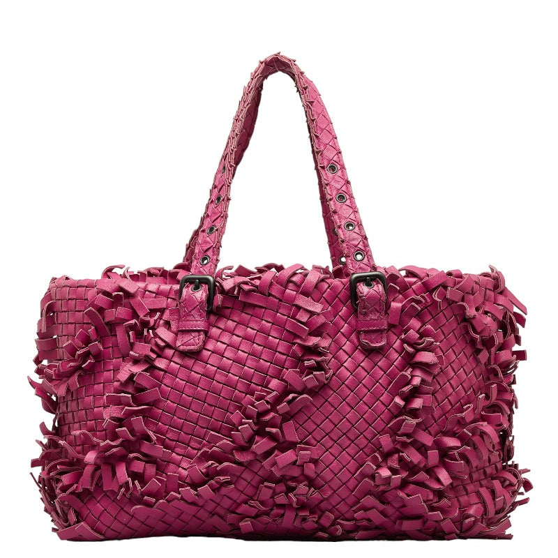 Bottega Veneta Intrecciato Tote Bag in Leather Purple Ladies 278480