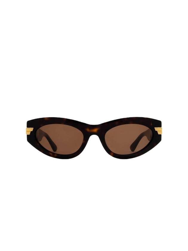 Bottega Veneta Eyewear Frame Oval Sunglasses Brown