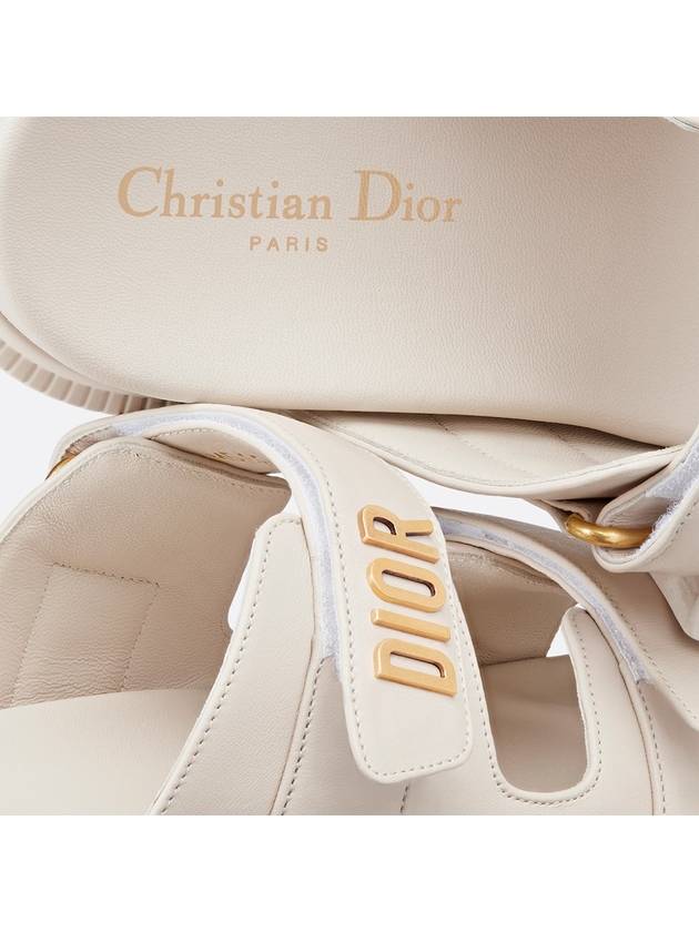 Act Logo Strap Slippers White Dior