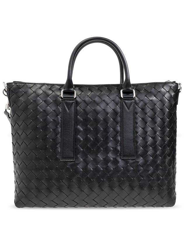 Bottega Veneta Bottega Veneta Briefcase Intrecciato Soft, Men's, Black