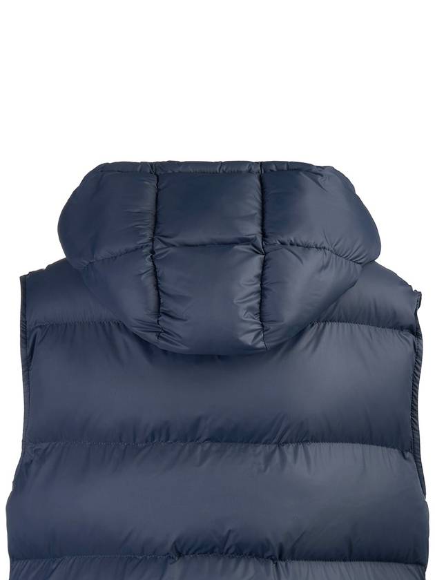 CELINE Triomphe Patch Hooded Down Vest Light Navy