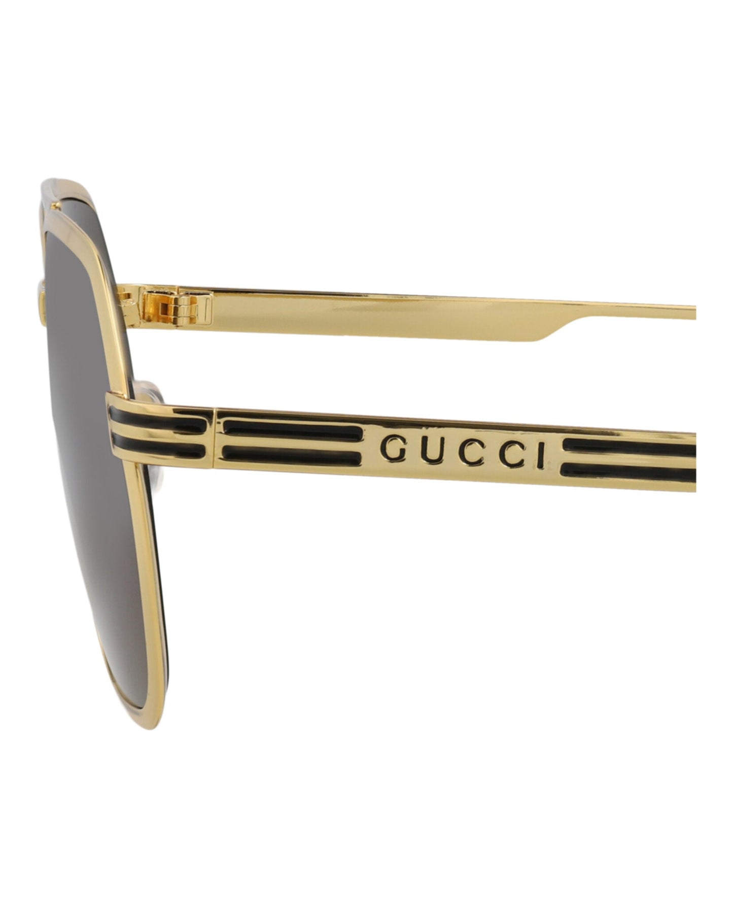 Aviator-Frame Metal Sunglasses
