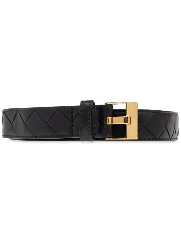 Bottega Veneta Bottega Veneta Leather Belt, Women's, Black
