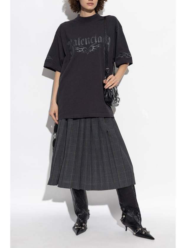 Balenciaga Balenciaga T-shirt With Print, Women's, Black