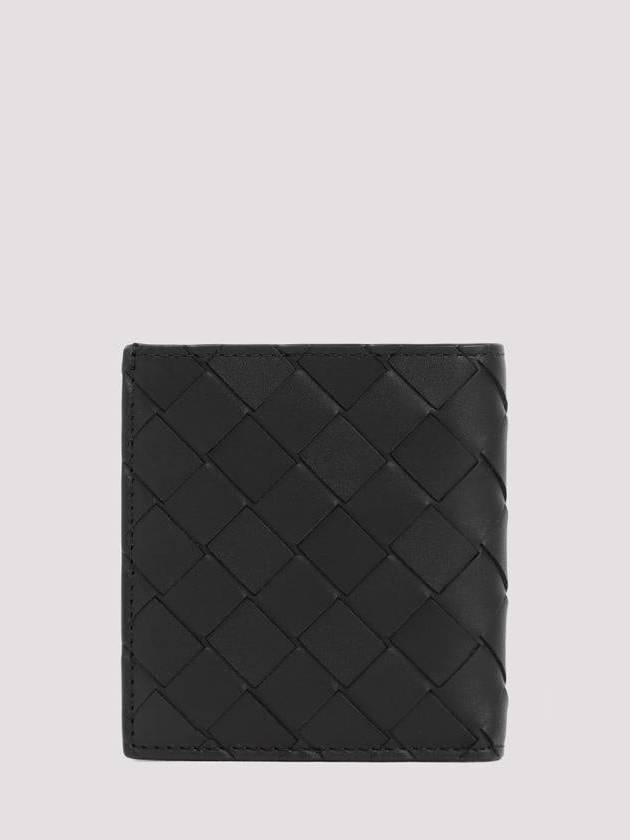 Bottega Veneta Intrecciato Slim Half Wallet Black