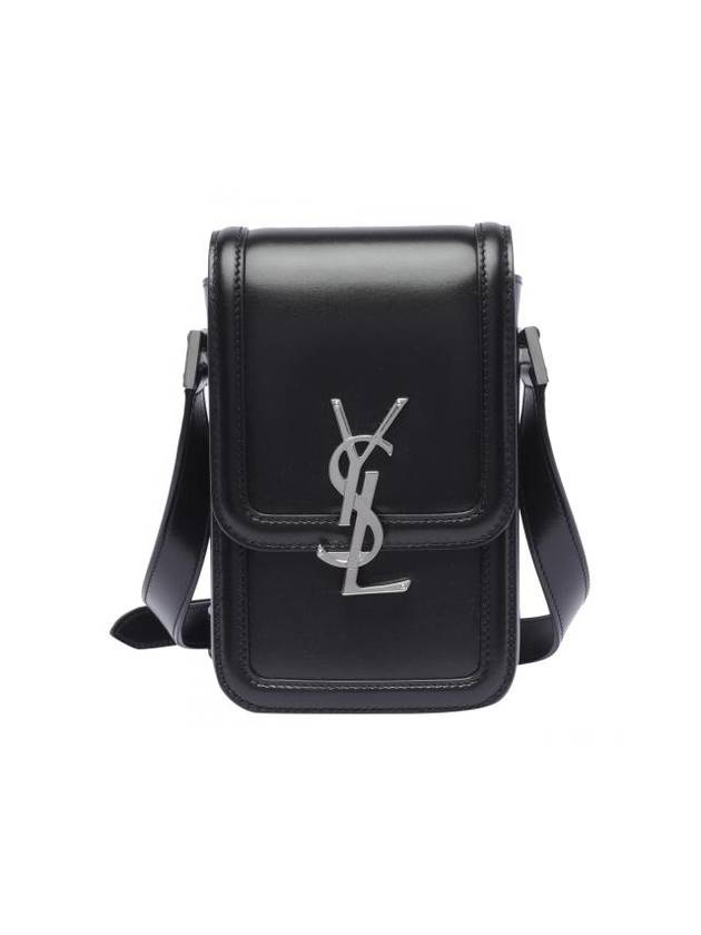 Saint Laurent Smooth Leather Solferino Mini Bag Black
