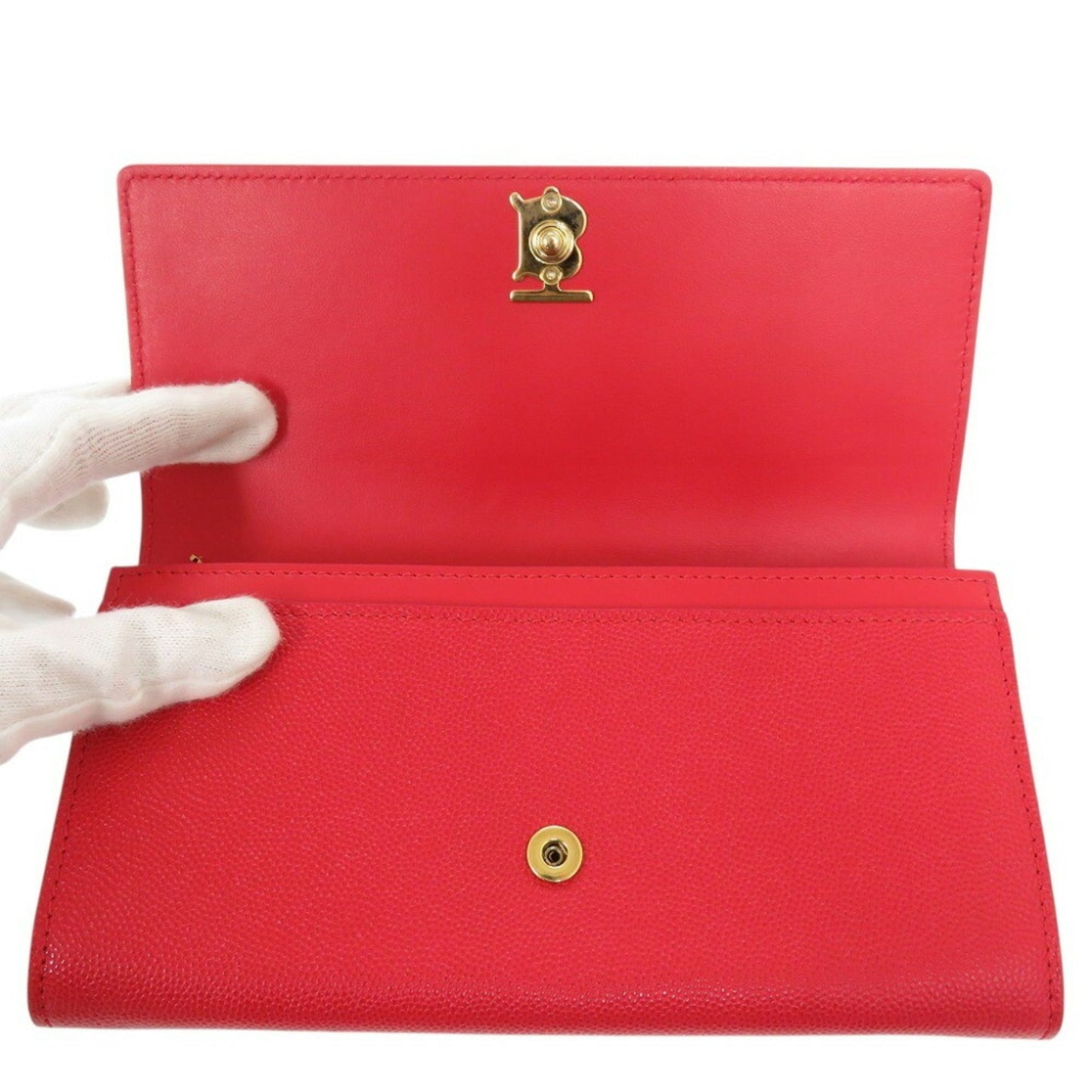 Burberry Leather Long Wallet (Bi-Fold) ()