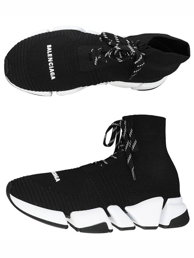 Balenciaga Speed 2.0 Lace-Up High-Top Sneakers Black