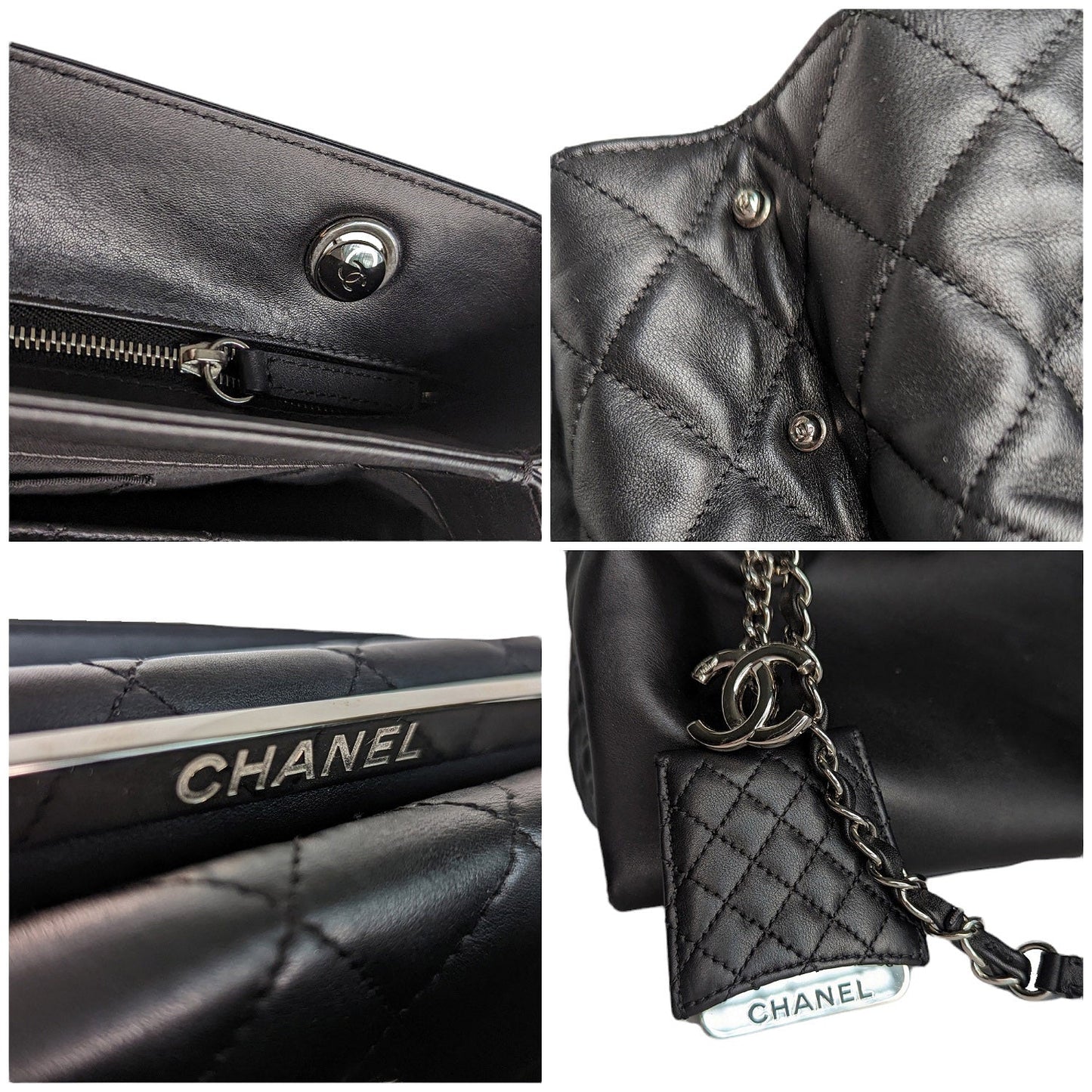 Chanel bag Accordion Shopping Lambskin Medium Tote
