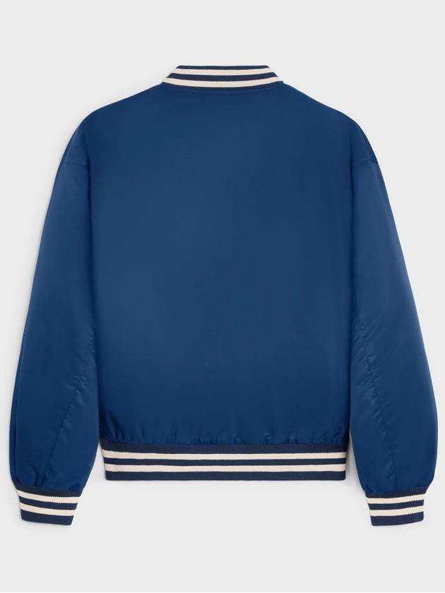 CELINE Loose Teddy Nylon Jacket Navy