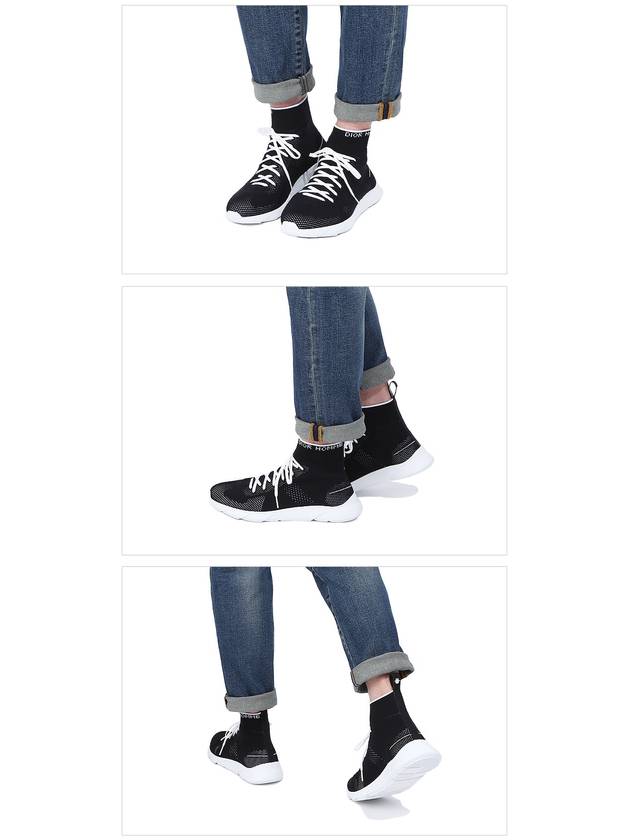 B21 Socks Knit High Top Sneakers Black Dior