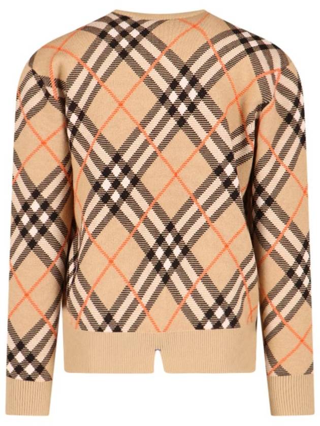 Burberry Nova Check Knit Top Brown