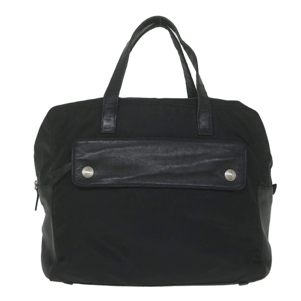 PRADA Hand Bag Nylon Black ac2572