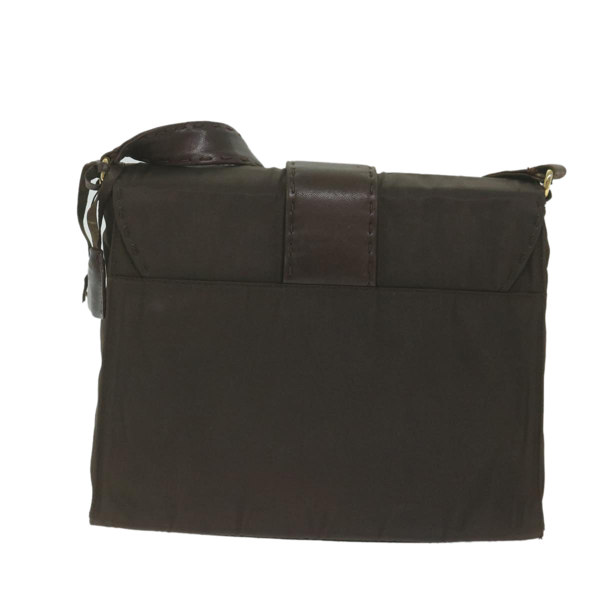 PRADA Shoulder Bag Nylon Brown ac2574