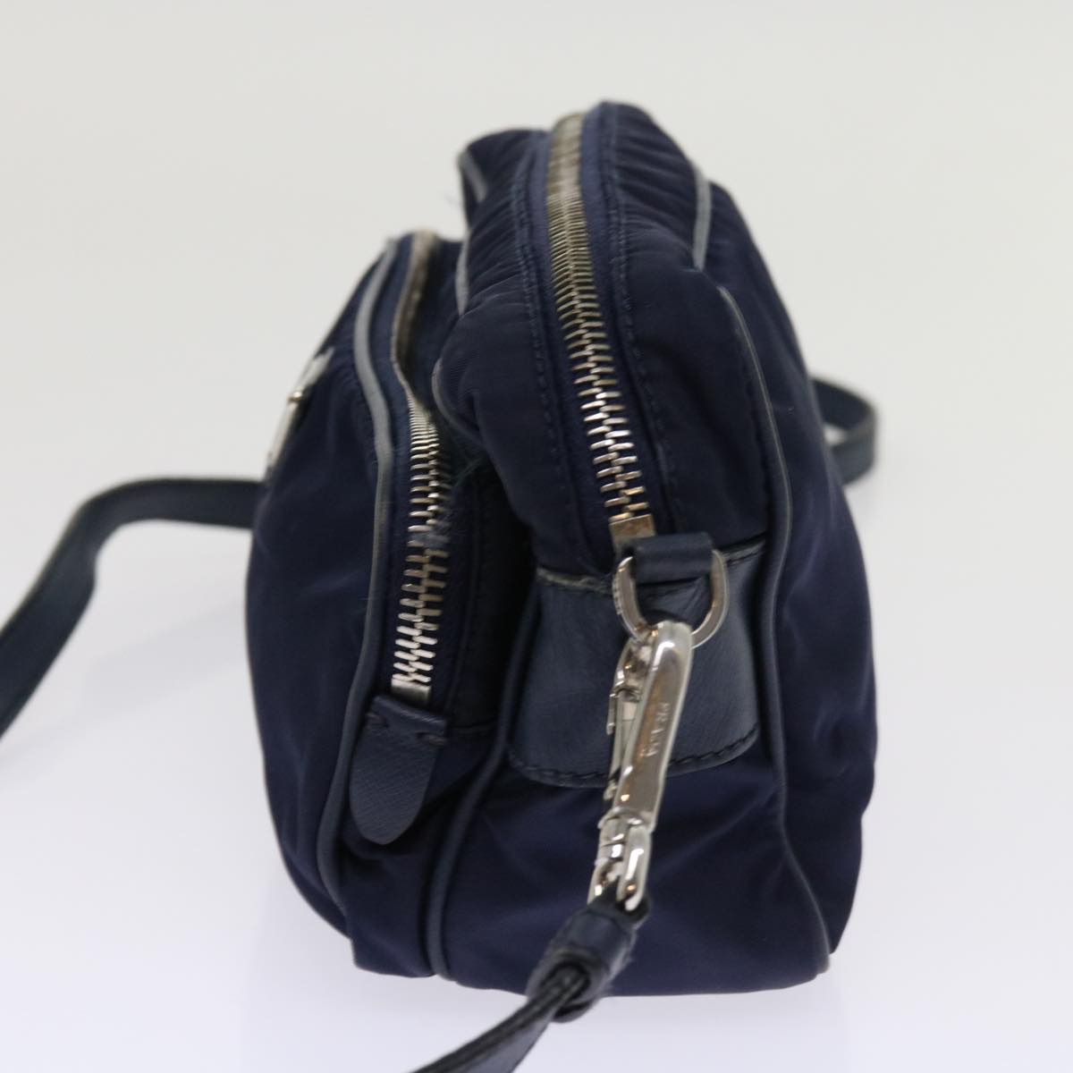 PRADA Shoulder Bag Nylon Navy ac2599