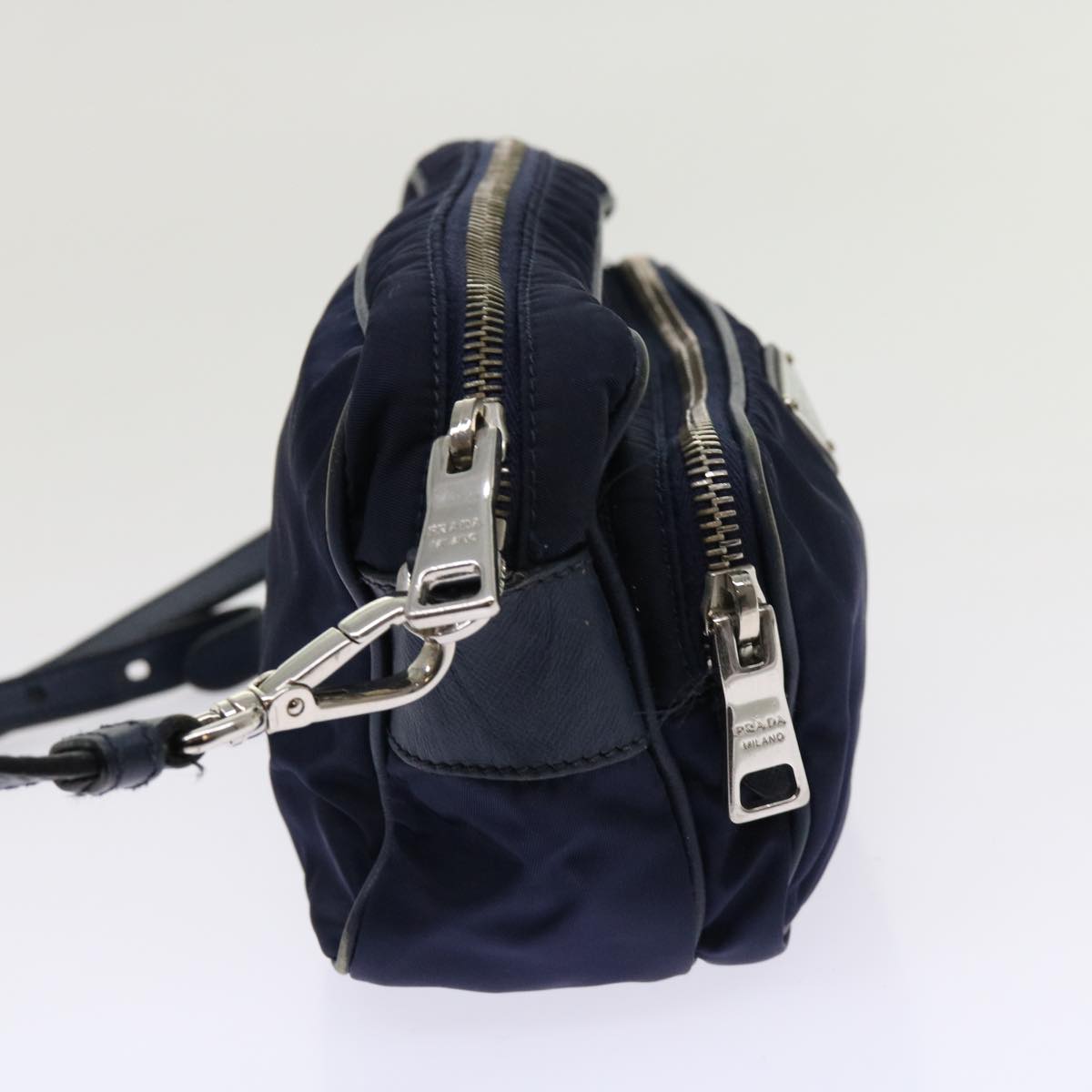 PRADA Shoulder Bag Nylon Navy ac2599