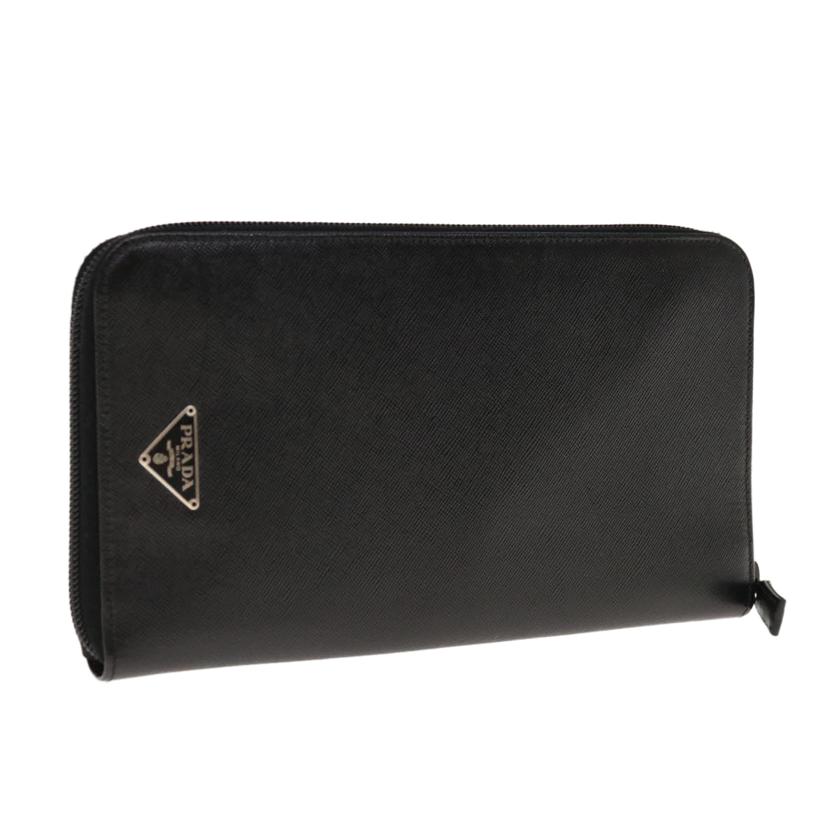 PRADA Long Wallet Safiano leather Black ac2653