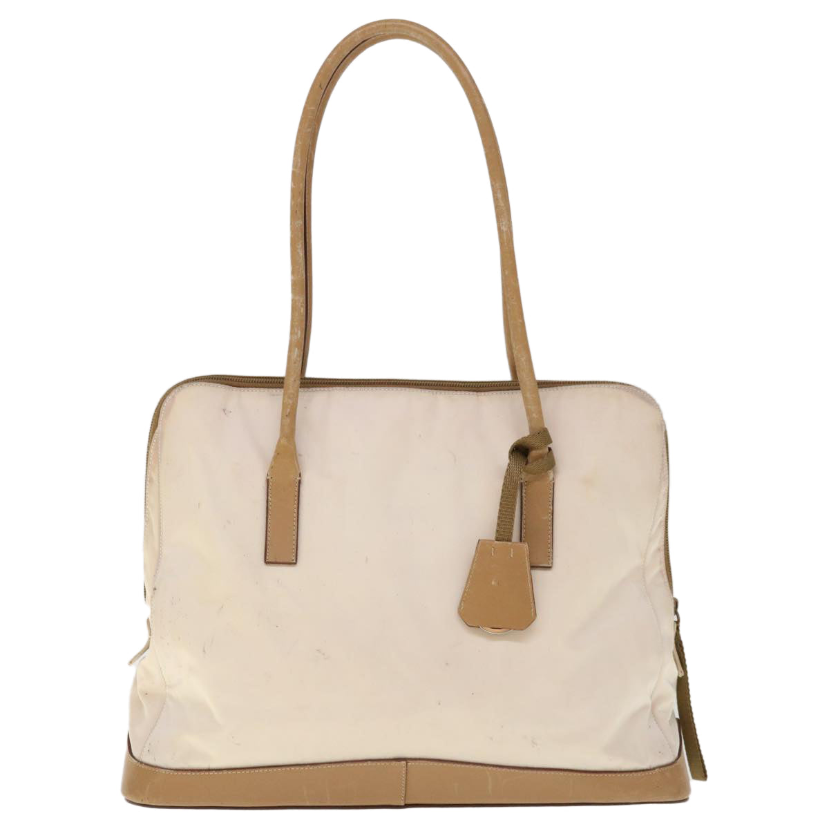 PRADA Shoulder Bag Nylon Beige ac2654