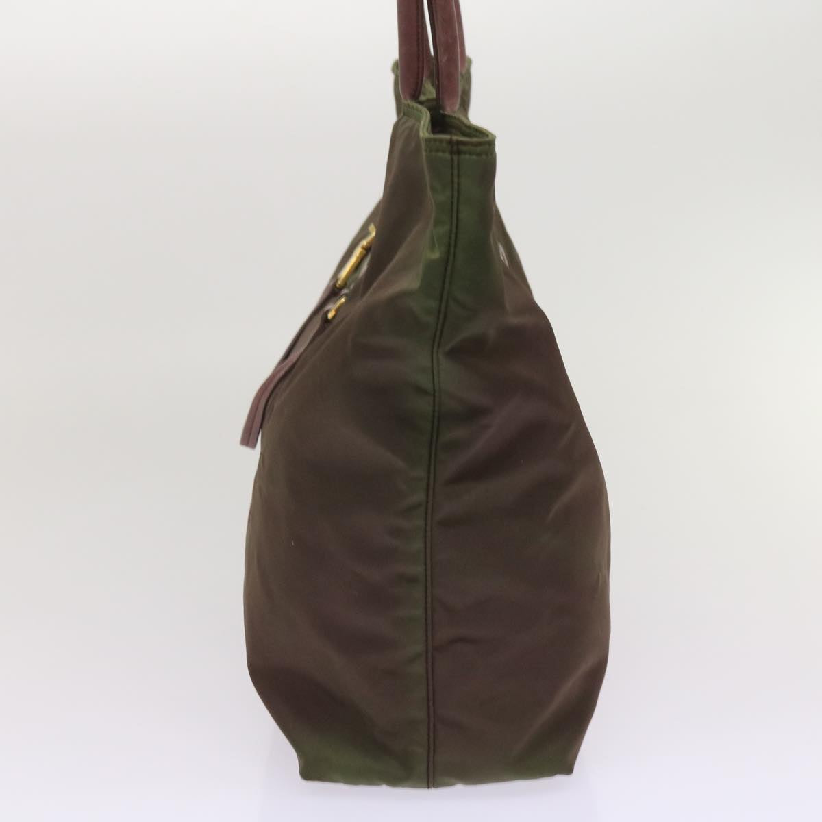 PRADA Tote Bag Nylon Khaki ac2731