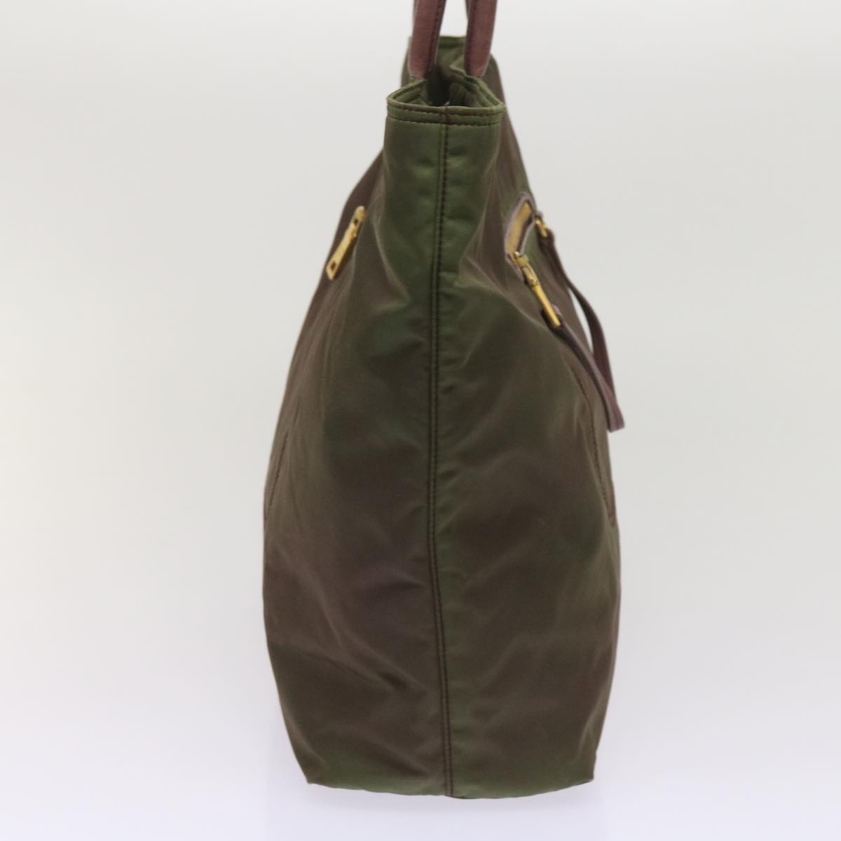 PRADA Tote Bag Nylon Khaki ac2731