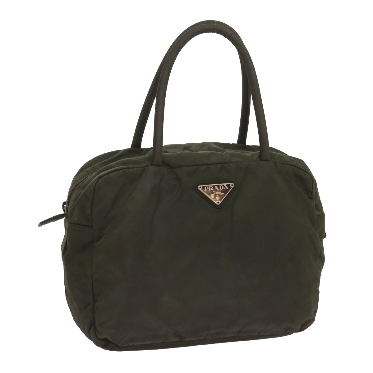PRADA Hand Bag Nylon Green ac2745