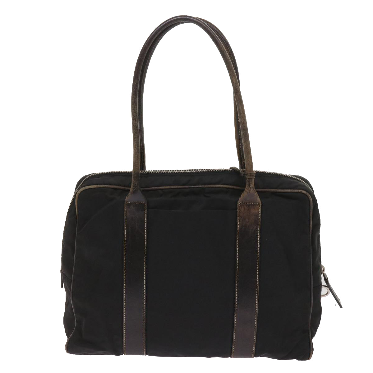 PRADA Hand Bag Nylon Black ac2751