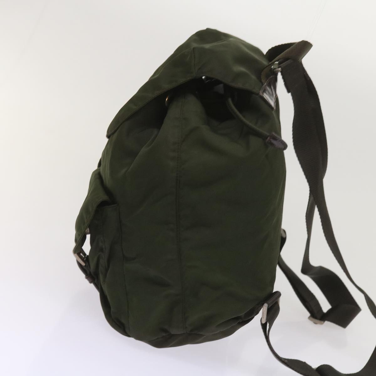 PRADA Backpack Nylon Green ac2752