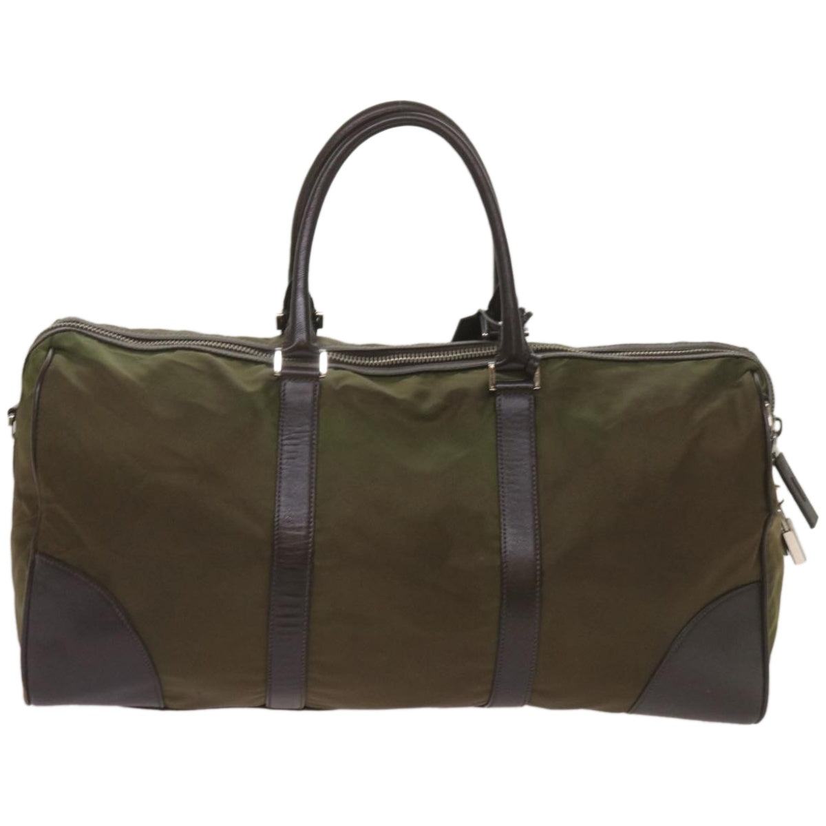 PRADA Boston Bag Nylon 2way Green  ac2785