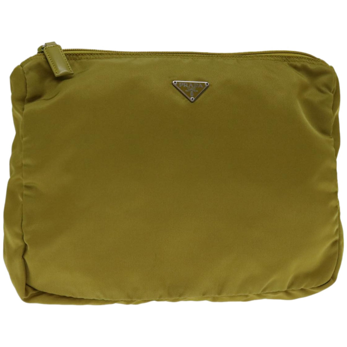 PRADA Pouch Nylon Khaki  ac2804