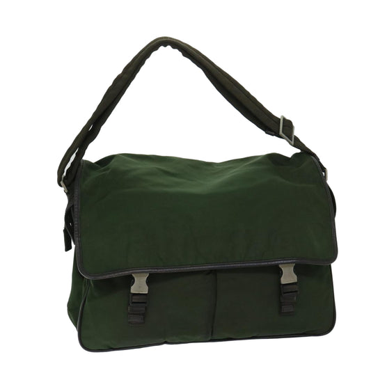 PRADA Shoulder Bag Nylon Green  ac2814