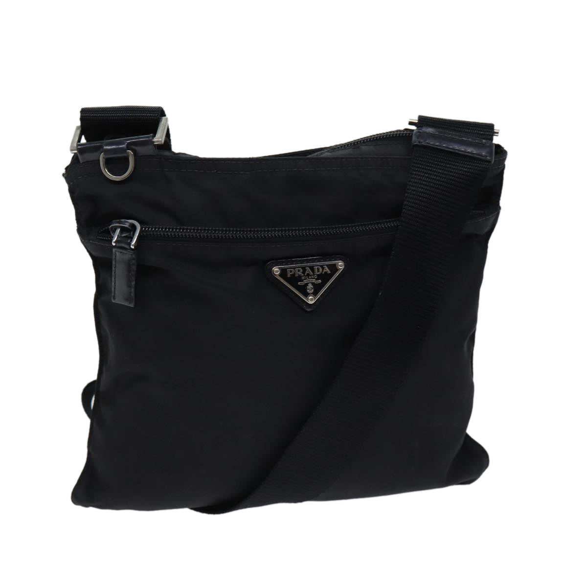 PRADA Shoulder Bag Nylon Black ac2865