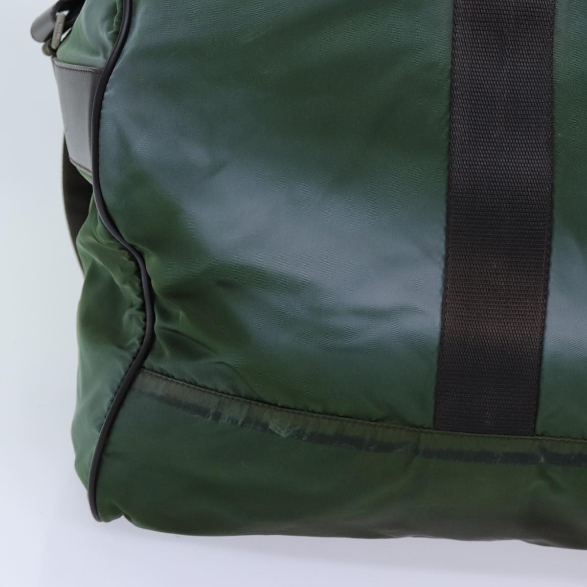 PRADA Boston Bag Nylon 2way Green ac2869