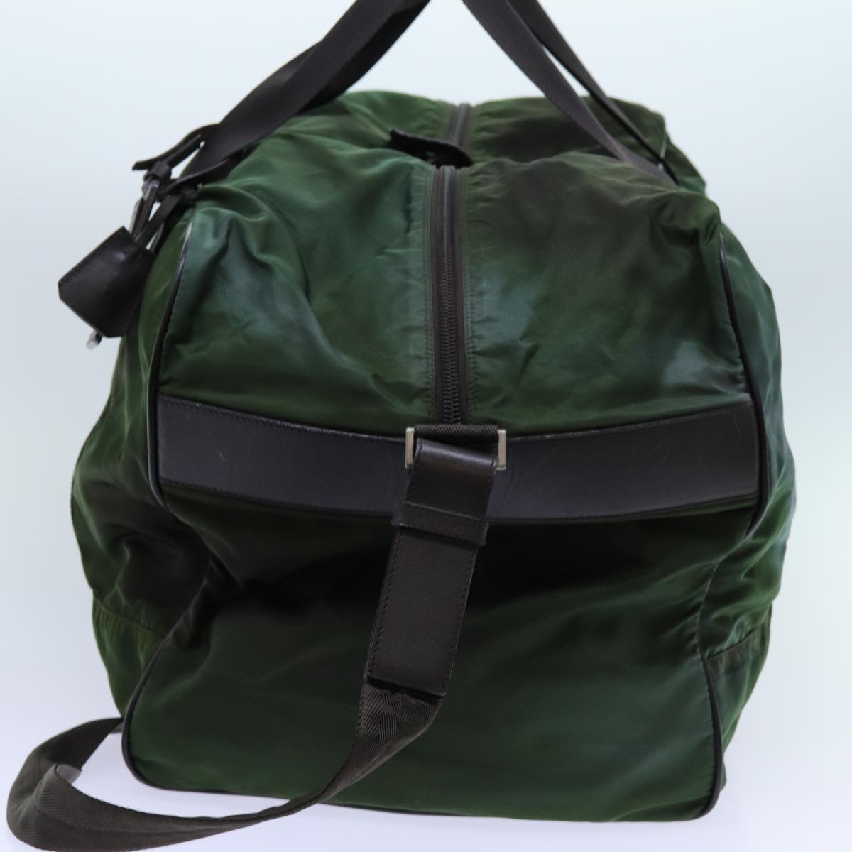 PRADA Boston Bag Nylon 2way Green ac2869