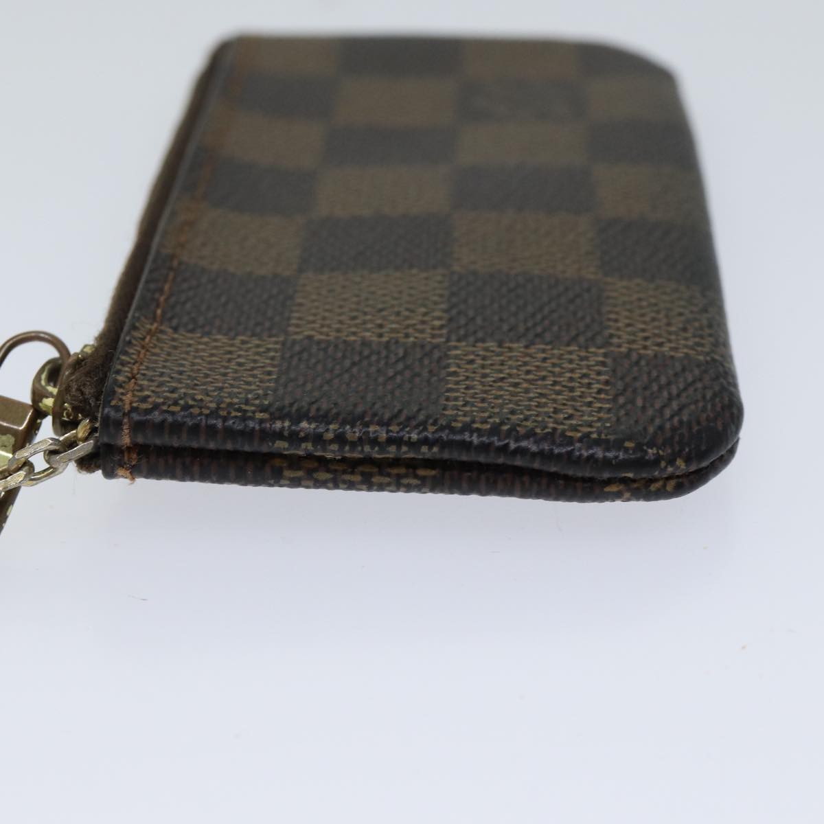 LOUIS VUITTON Damier Ebene Pochette Cles Coin Purse N62658 LV ac2879