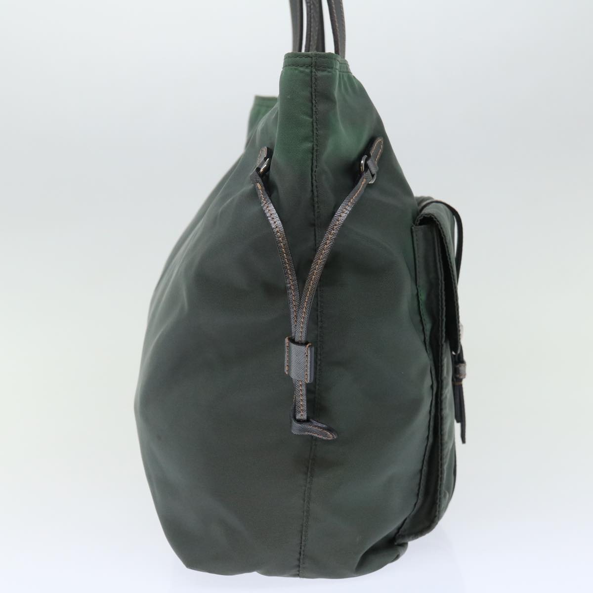 PRADA Tote Bag Nylon Khaki ac2934