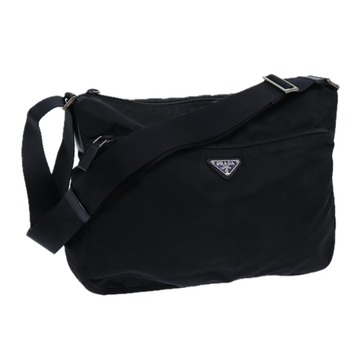 PRADA Shoulder Bag Nylon Black ac2936