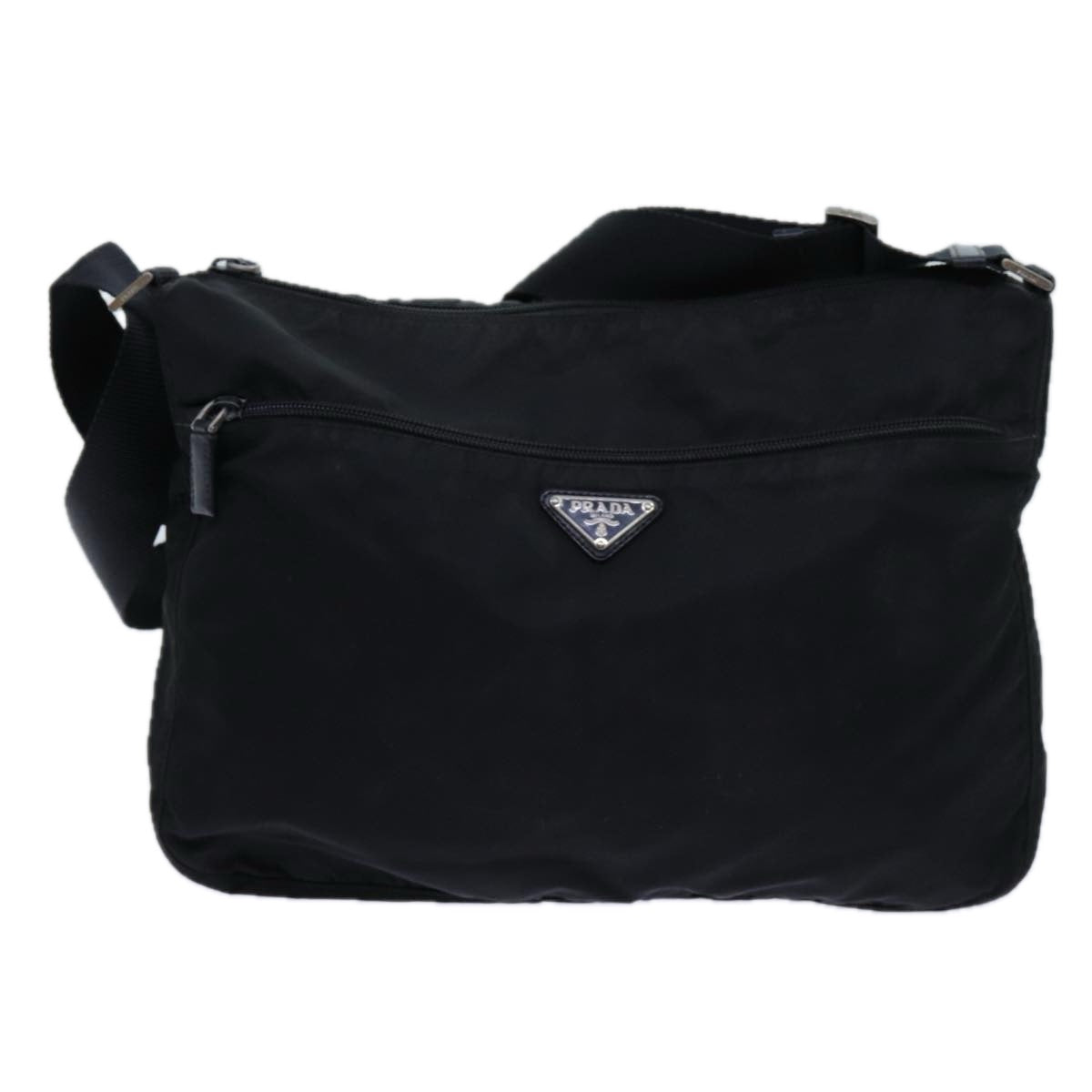 PRADA Shoulder Bag Nylon Black ac2936