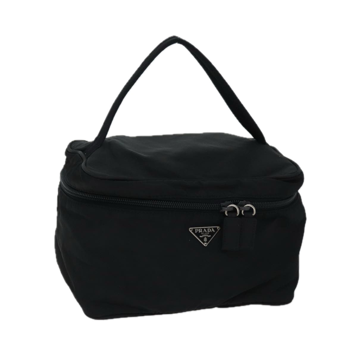 PRADA Vanity Cosmetic Pouch Nylon Black ac2938