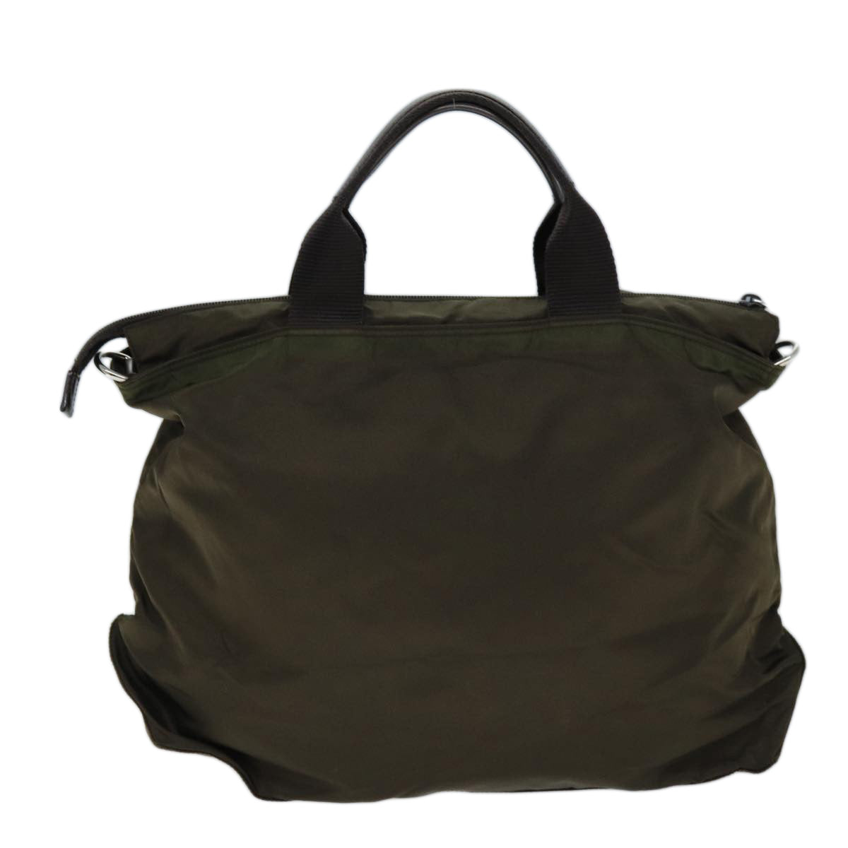 PRADA Hand Bag Nylon 2way Brown ac2959