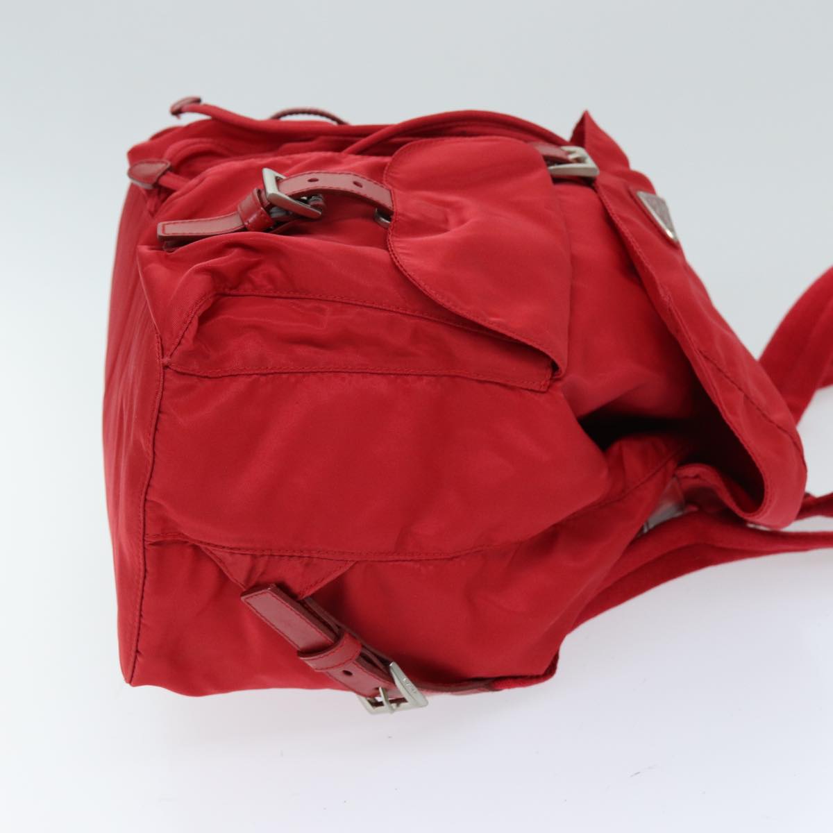 PRADA Backpack Nylon Red ac2983