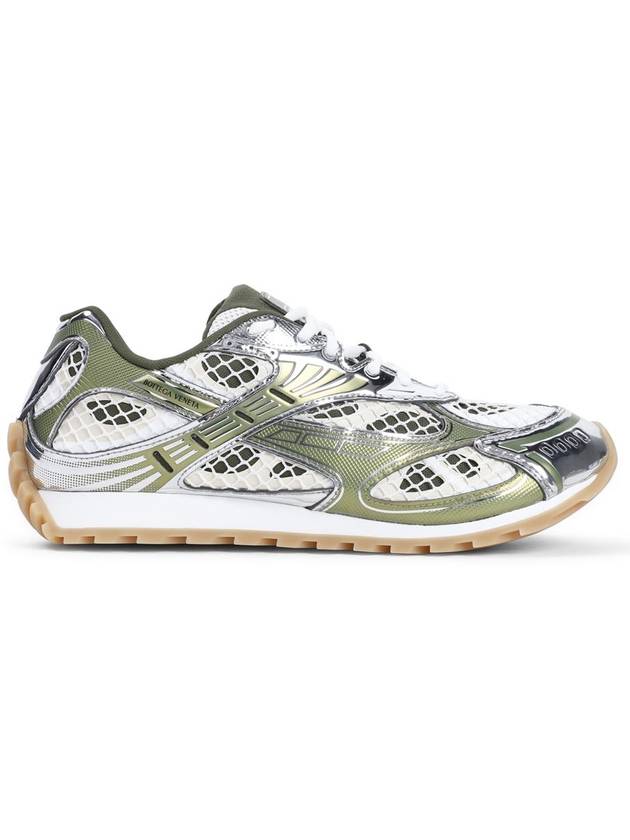 Bottega Veneta Orbit Mesh Rubber Low Top Sneakers Green