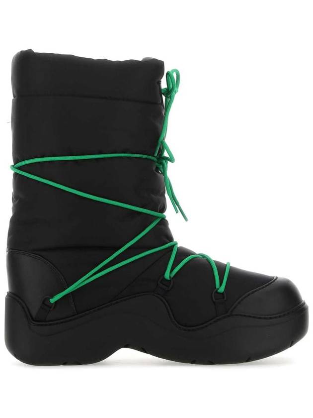 Bottega Veneta Black nylon Puddle Bomber boots