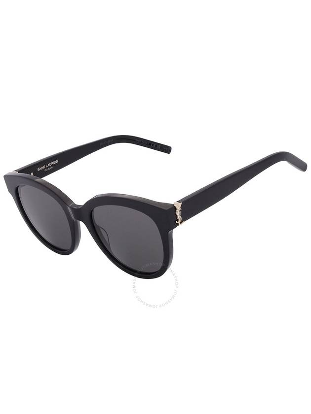 Saint Laurent Saint Laurent Grey Round Ladies Sunglasses SL M29 003 52