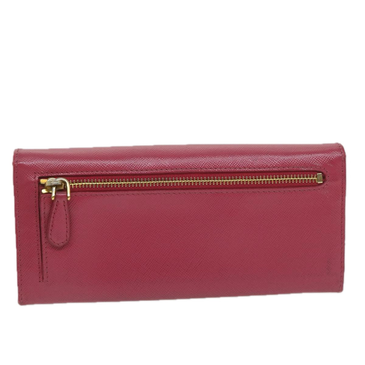 PRADA Long Wallet Safiano leather Pink ai698